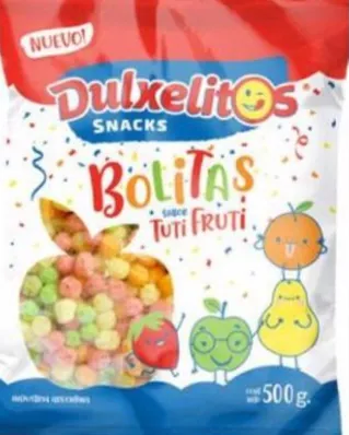 Bolitas sabor tuti fruti