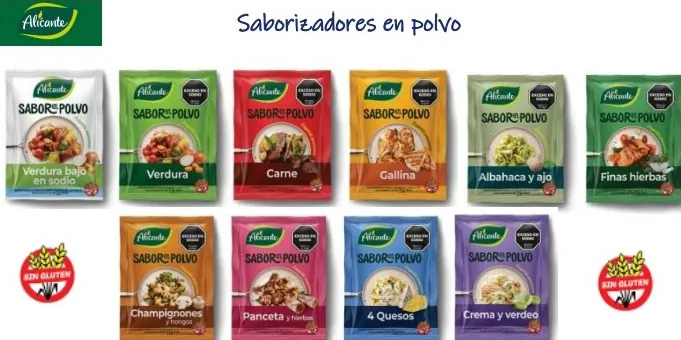 Saborizadores en polvo